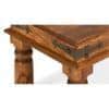 Carroll Sheesham Wood Bench In Honey Oak Finish