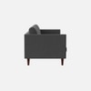 Tharoli Velvet 3 Seater Sofa in Grey Colour