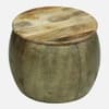 Heritage Bloom Metal Coffee Table in Gold Finish