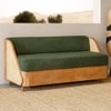 Andaman Ross Solid Wood Three Seater Sofa in Green Colour