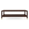 Sera Rectangular Solid Wood Coffee Table In Mango Walnut Finish