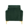 Rafeal Fabric Lounge Chair in Green Colour
