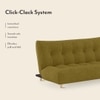 Palermo 3 Seater Click Clack Sofa cum Bed In Olive Green Colour
