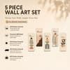 The Castle Decor Peace Dream Relax Wall Art Set of 5 36x60 Inch