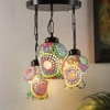 Baker Multicolour Glass Cluster Hanging Light