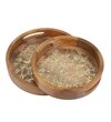 Tree of Life Wooden Tray Set – Handcrafted Nature Design (Set of 2)