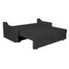 Step 3 Seater Pull Out Sofa cum Bed  in Black Colour