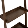 Scandinavian Milt Leaning Bookcase Cocoa Finish