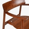 Abacus Solid Wood Dining Chair in Brown Colour