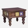 Rangrez Sheesham Wood Coffee Table in Provincial Teak Finish