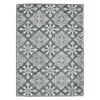 Robin Gray Steel Geometric Hand-Tufted Wool 9X7 Feet Carpet