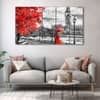 The Castle Decor Vintage Art Wall Painting Wooden Framed Digital Painting 27x48 Inch (Style 2)