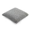 Bubbles Dark Grey Melange Quilted Cushion Cover 18X18 Inches