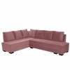 Melo 3 Seater Fold Out Sofa cum Bed  in Pink Colour