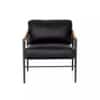 Sereta Solid Wood Armchair in Natural & Black