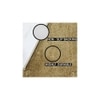 Angelina Gold Solid Natural Fiber 24x16 inches Anti-Skid Bath Mat