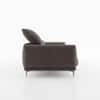 Regalon Low Profile 4 Seater Sofa with Slim Metal Legs Brown