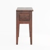Mko Solid Wood Console Table in Walnut Finish