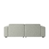 Sophisticated Wood Right Aligned 2-Seater With Upholstery Non Storage Sofa In Grey Colour