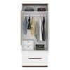Baltoro Engineered Wood 2 Door Wardrobe in White Finish