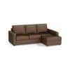 Apollo Compact Sofa (Colour : Mocha, Cushion : Hard, Back Type : Regular, Seating Capacity : Right Aligned 2 Seater + Right Aligned Chaise)