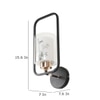 Eliante Modern Wall Lights Mild Steel, Glass & Glass Material Brown, Gold & White Finish