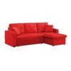 Universe Solid Wood Sofa cum Bed in Red