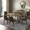 Aero Solid Wood 6 Seater Dining Table With Harper Dining Chair