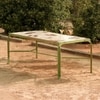 Dastoori Ceramic Tile Outdoor Dining Table in Beige Colour