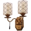 Eliante Modern Wall Lights Mild Steel & Glass Material Antique & Champaign Finish
