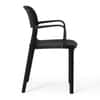 Kepler Brooks Vola Cafeteria Dining Chair in Black Colour