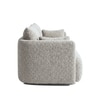 Cozychic Wood 3 Seater With Upholstery Non Storage Sofa In Grey Colour