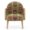 Arna Lounge Chair In Aztec Bloom Velvet