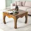 Lyon Sheesham Wood Coffee Table In Teak Finish