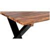 Rosslyn Sheesham Wood Contemporary Dining Table In Teak Finish