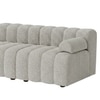 Chiccomfort Wood 3 Seater With Upholstery Non Storage Sofa In White Colour