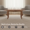 Taahira Coffee Table Natural Teak Finish