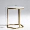 Hexagon Metal Side Table in Gold Colour
