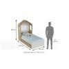 Pine Engineered Wood Box Storage Bed in Oak Colour