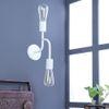 Flute White Metal Wall Light