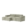 Sophisticated Wood Right Aligned 2-Seater With Upholstery Non Storage Sofas In Grey Colour