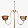 Lior Handicrafted Floor Lamp in Antique Silver Brass finish and Amber Colour