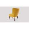 Duke Accent chair Velvet in Yellow Color