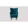 Ludwi Accent chair Velvet in T Blue Color