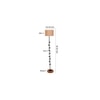 Felicia Beige Cotton Shade Floor Lamp