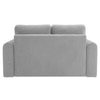 Alfon 2 Seater Velvet Pull Out Sofa Cum Bed with Storage In Grey