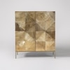 Nazca Solid Wood Cabinet in Gold Finish