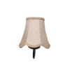 Devansh Black Wall Mounted Lamp With Beige Jute Shade