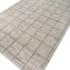 Jaipur Rugs Soft Basketweave Wool Viscose Dhurrie Rug White 6x8 ft