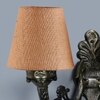 Devansh Metal Electric Wall Light in Antique Gold Colour with Beige Shade Count of 2 Lights